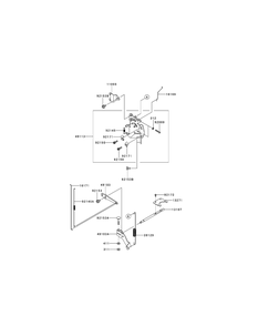 Kawasaki Fx850-S11 Control Equipment Diagram and Parts List for S6031-KW 53DI8DU6050-31HP Cub Cadet Lawn Tractor